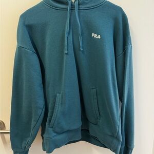 FILA Womens Teal Hoodie - Size XL